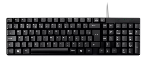 Teclado Slim Com Fio 950 Abnt2 | Goldentec